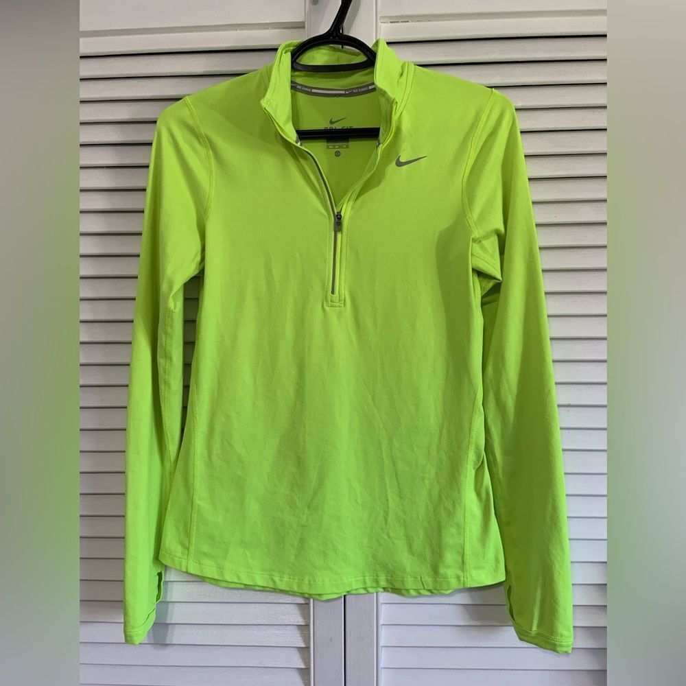 Nike dry fit half zip long sleeve workout wear